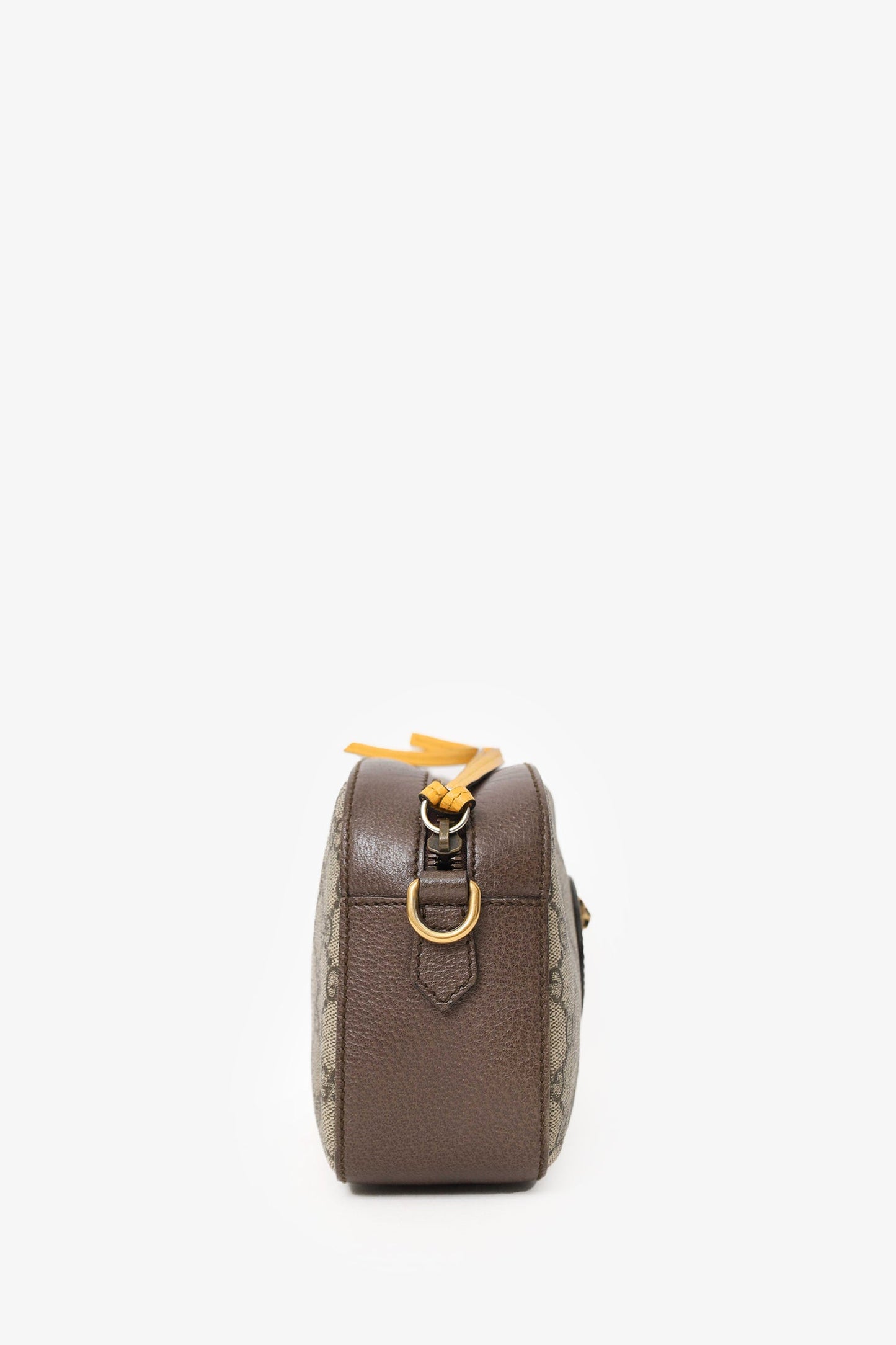 Gucci Brown Neo Vintage Messenger Bag With Web Strap