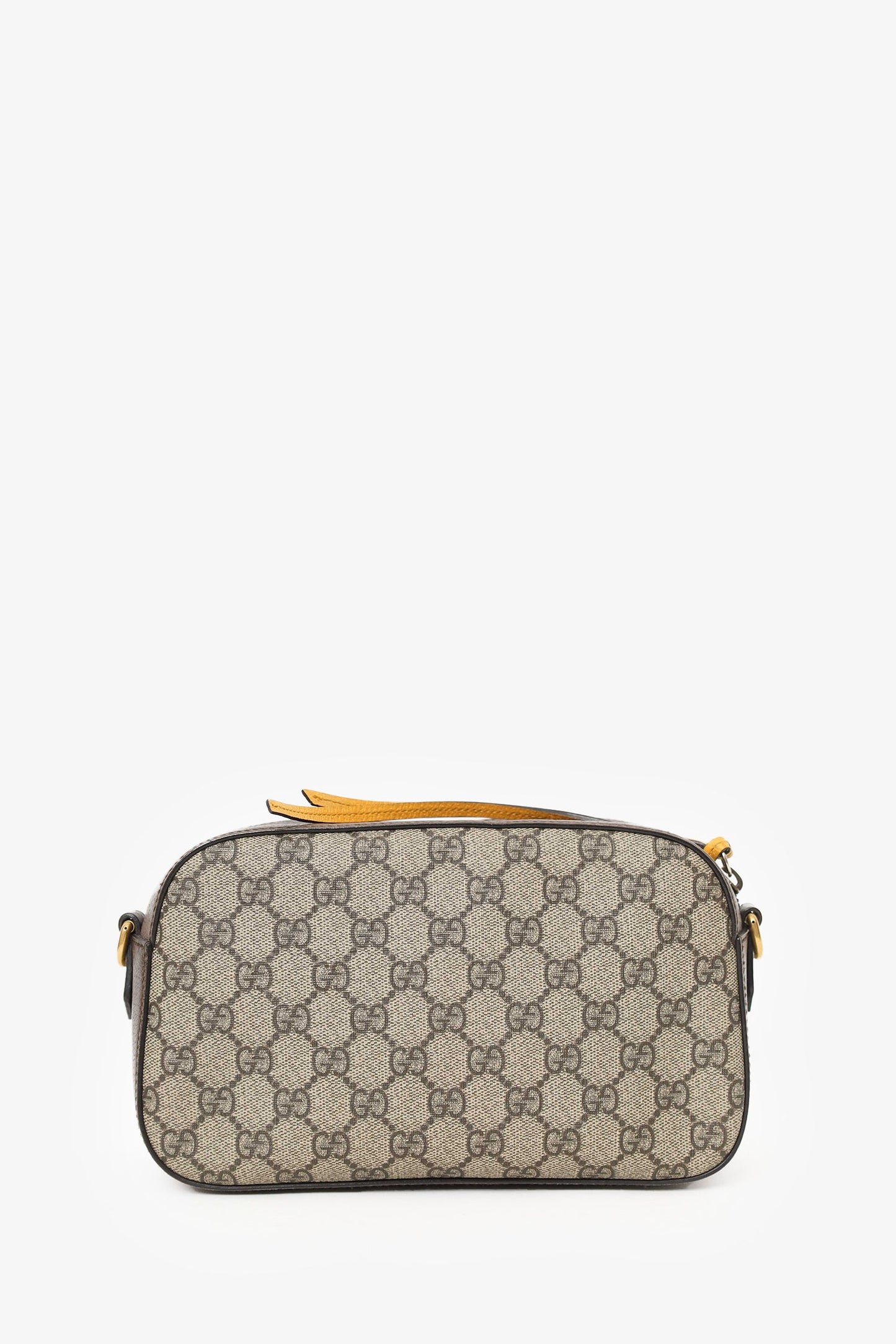 Gucci Brown Neo Vintage Messenger Bag With Web Strap