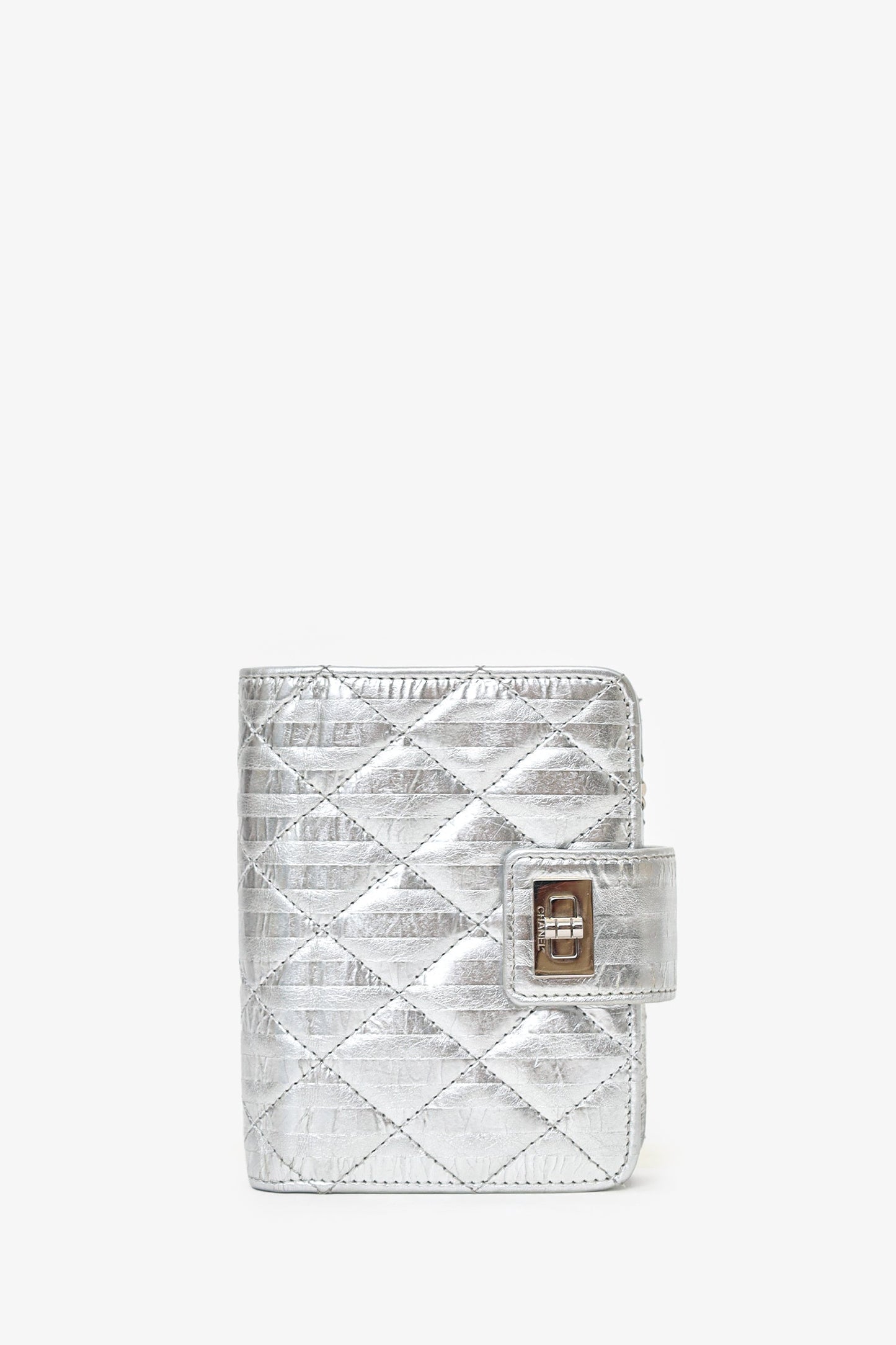 Chanel™ 2008-09 Silver Metallic 2.55 Reissue Wallet