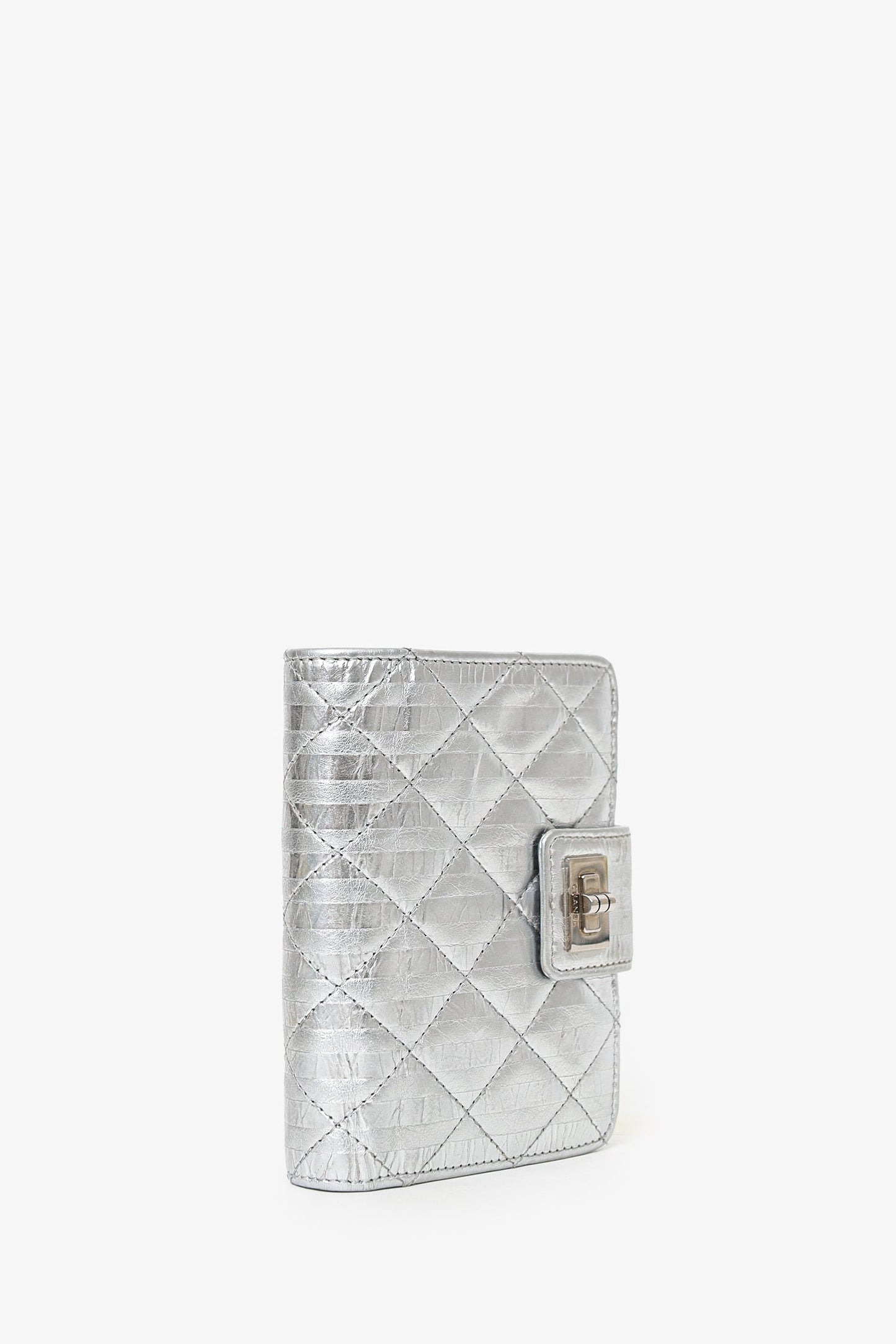 Chanel™ 2008-09 Silver Metallic 2.55 Reissue Wallet
