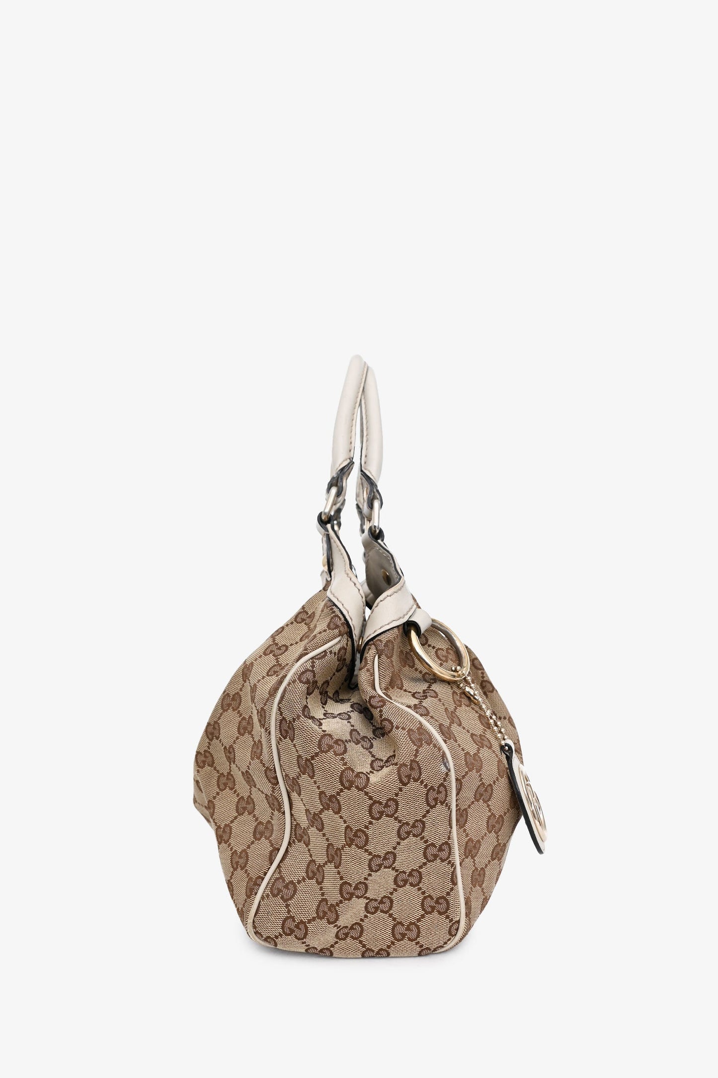 Gucci Canvas Leather Trimmed Sukey