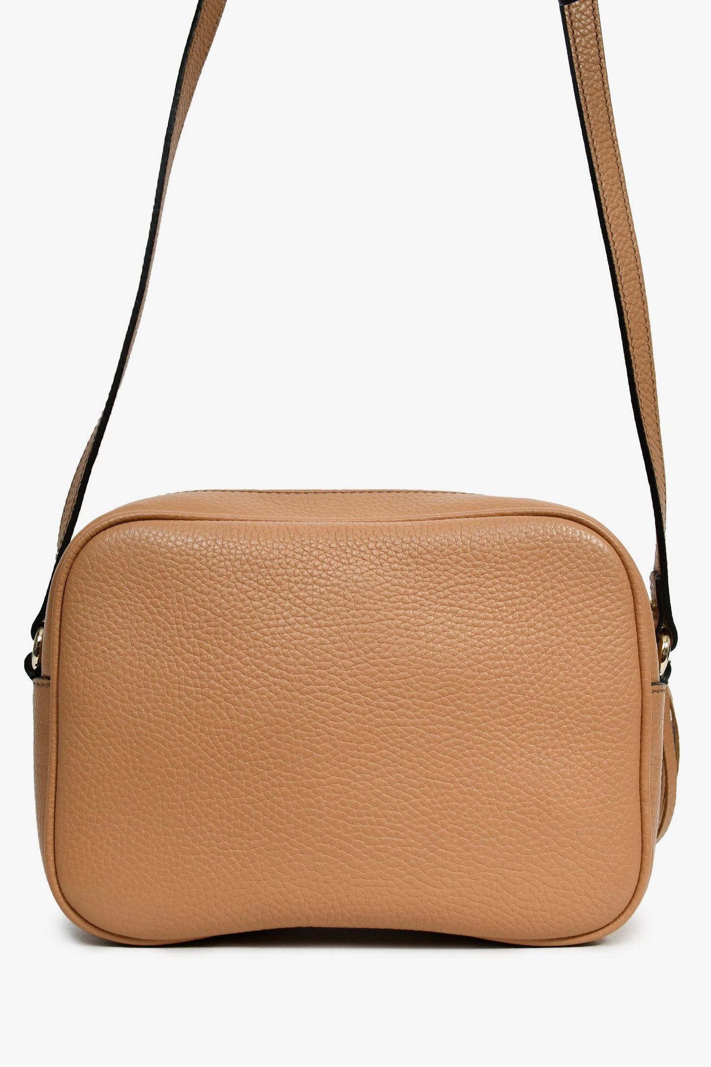 Gucci Brown Grained Leather 'Soho Disco' Camera Bag