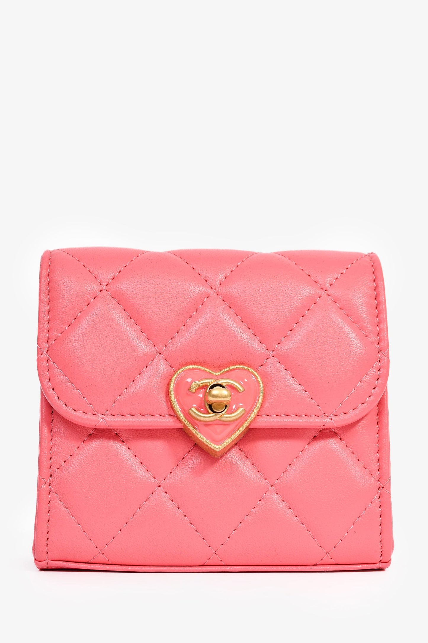 2022+ Chanel™ Pink Mini Coco Love Flap Bag
