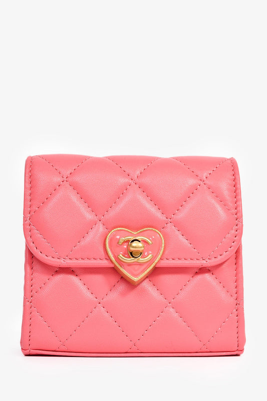 2022+ Chanel™ Pink Mini Coco Love Flap Bag