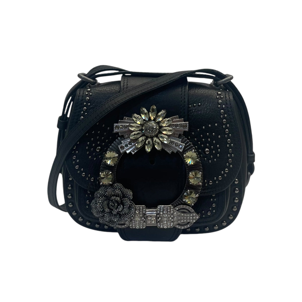 Miu Miu Dahlia Crystal Embellished Bag