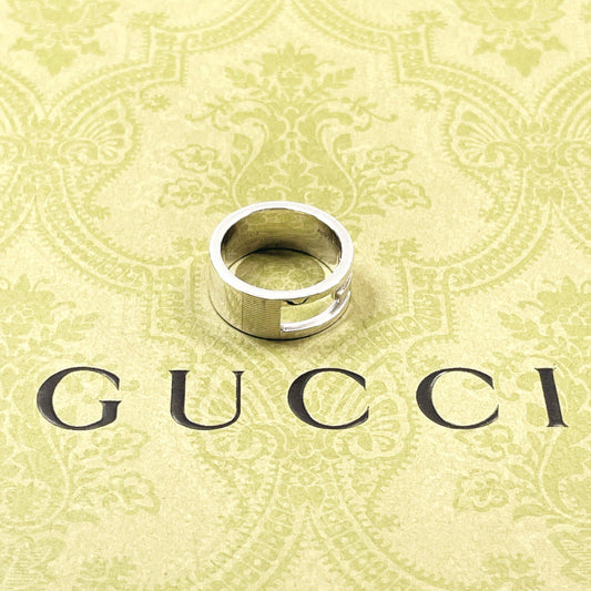 GUCCI Ring Silver925 Silver Branded Cutout G Women Used