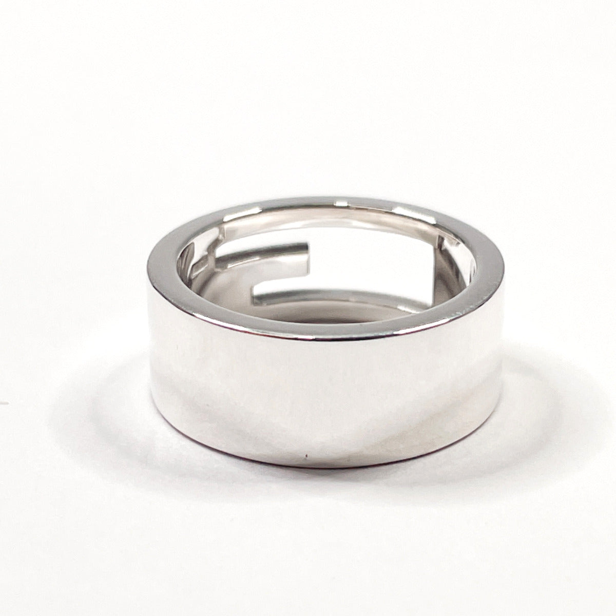 GUCCI Ring Silver925 Silver Branded Cutout G Women Used