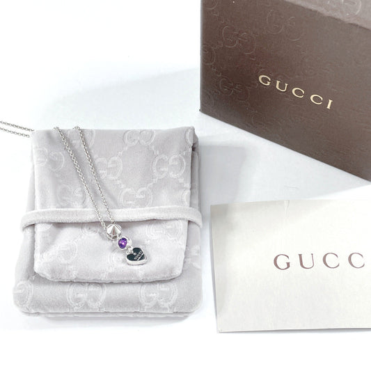 GUCCI Necklace 805338676 Silver925, Amethyst Silver Women Used