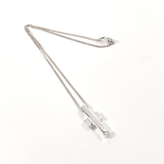 GUCCI Necklace Silver925 Silver cross unisex Used