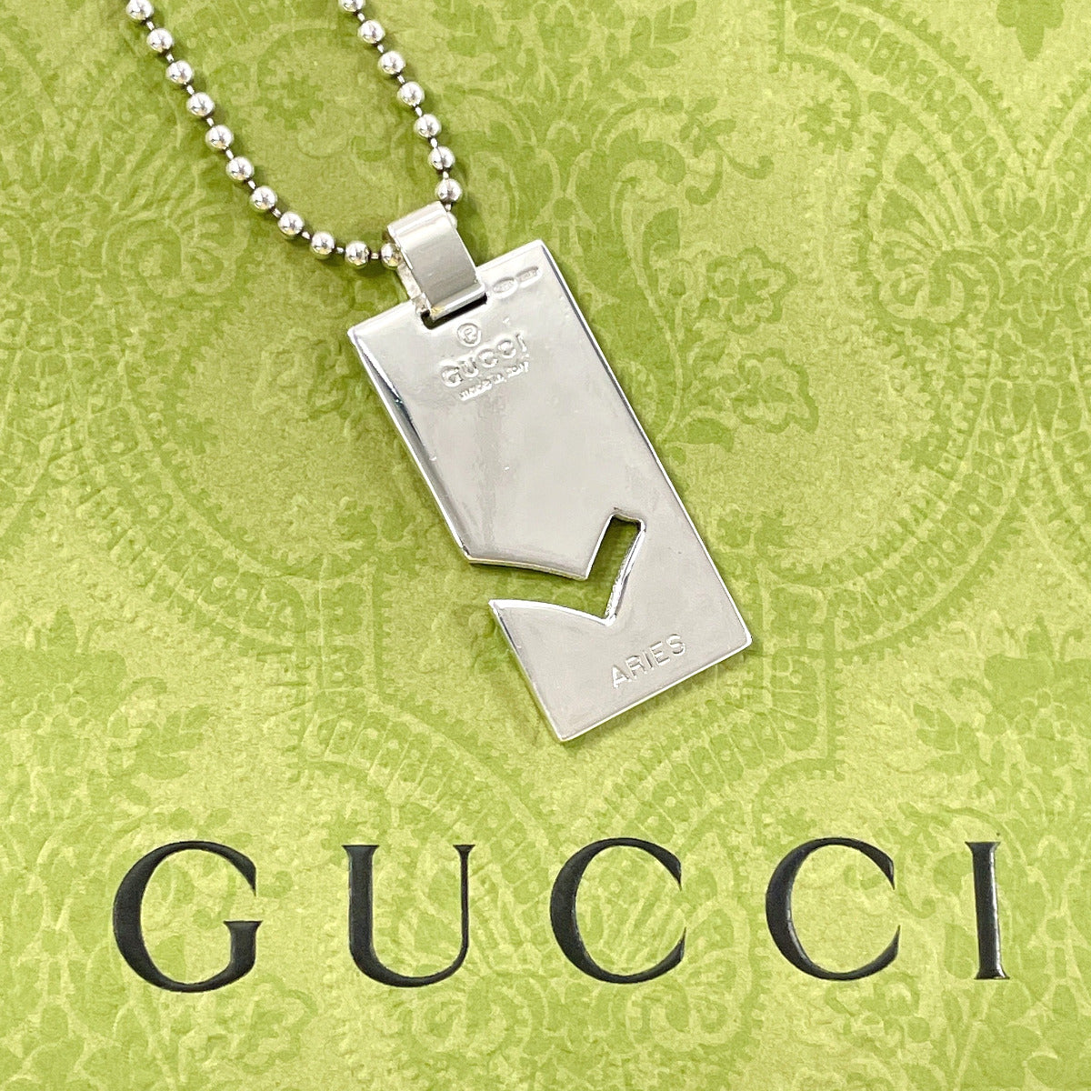 GUCCI Necklace Silver925 Silver Constellation ARIES Women Secondhand