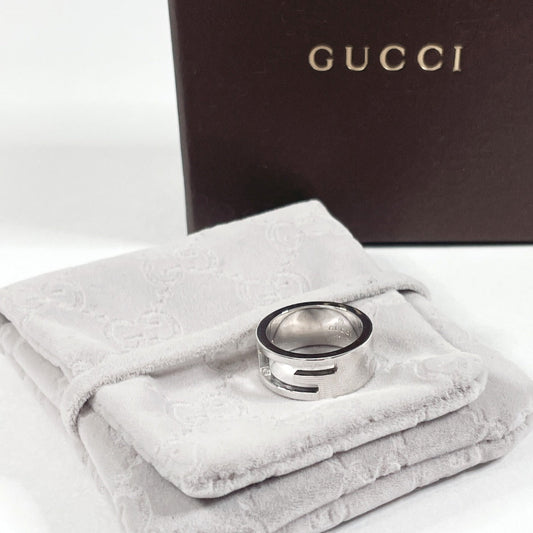 GUCCI Ring Silver925 Silver Branded Cutout G Women Used