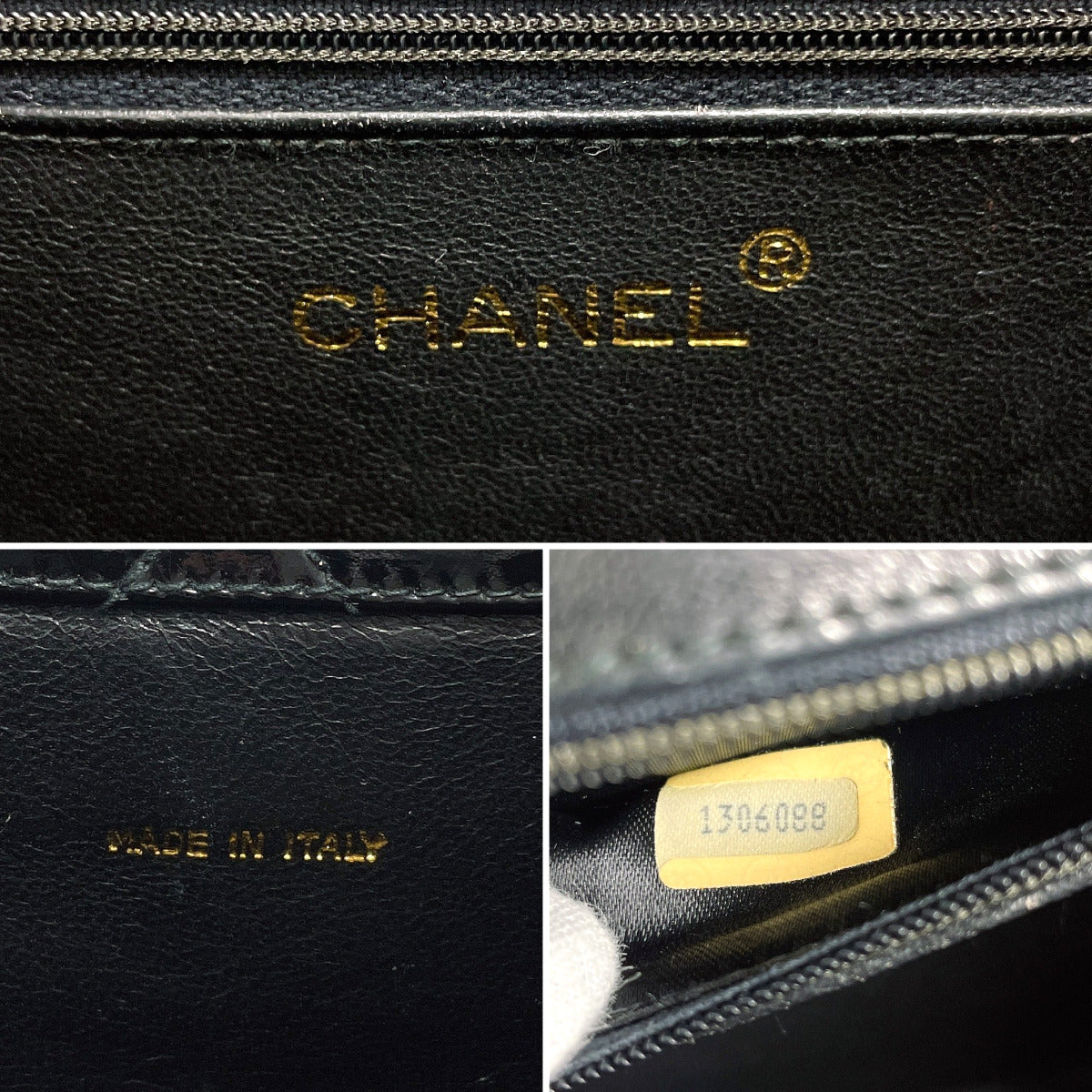 CHANEL Shoulder Bag Patent leather black W flap ChainShoulder Matrasse Women Used