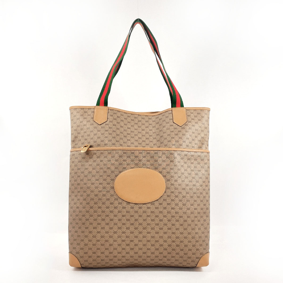 GUCCI Tote Bag 002 983 0054  GG Supreme Canvas Brown Sherry line Women Used