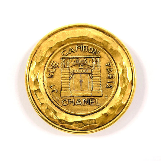CHANEL Brooch Gold Plated gold vintage 31 RUE CAMBON PARIS Women Used
