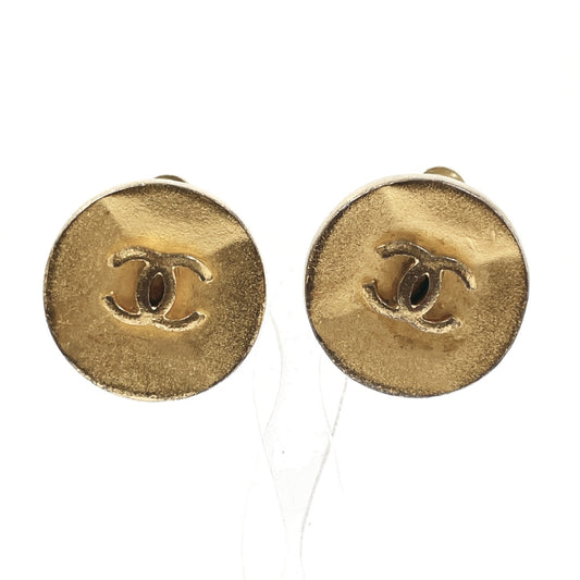 CHANEL Earring metal gold vintage COCO Mark Women Used