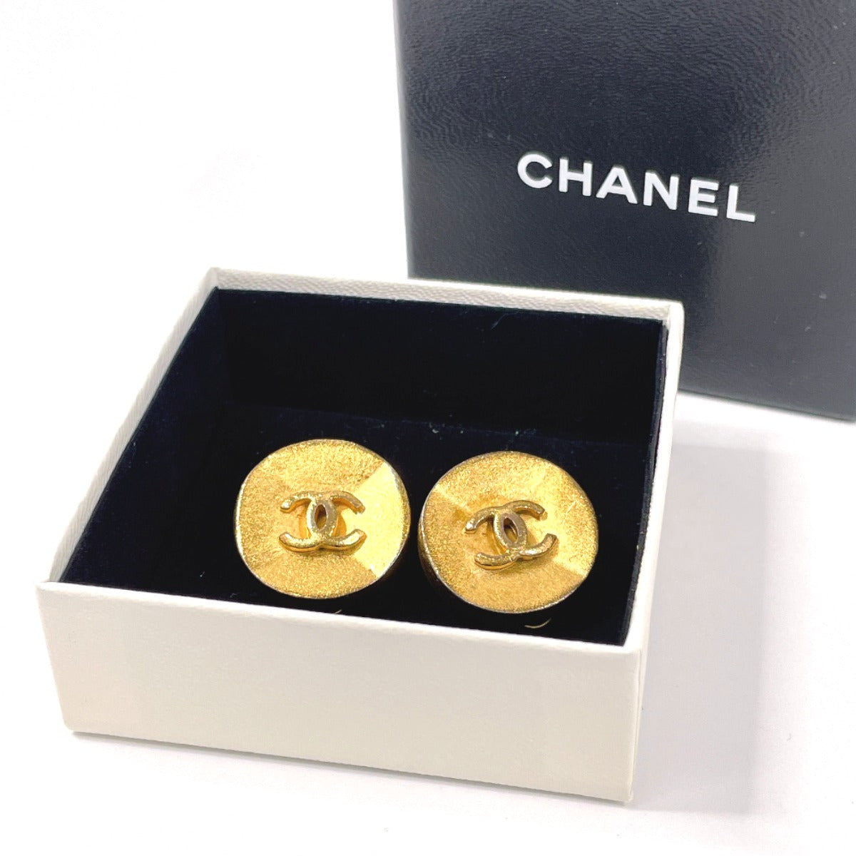 CHANEL Earring metal gold vintage COCO Mark Women Used
