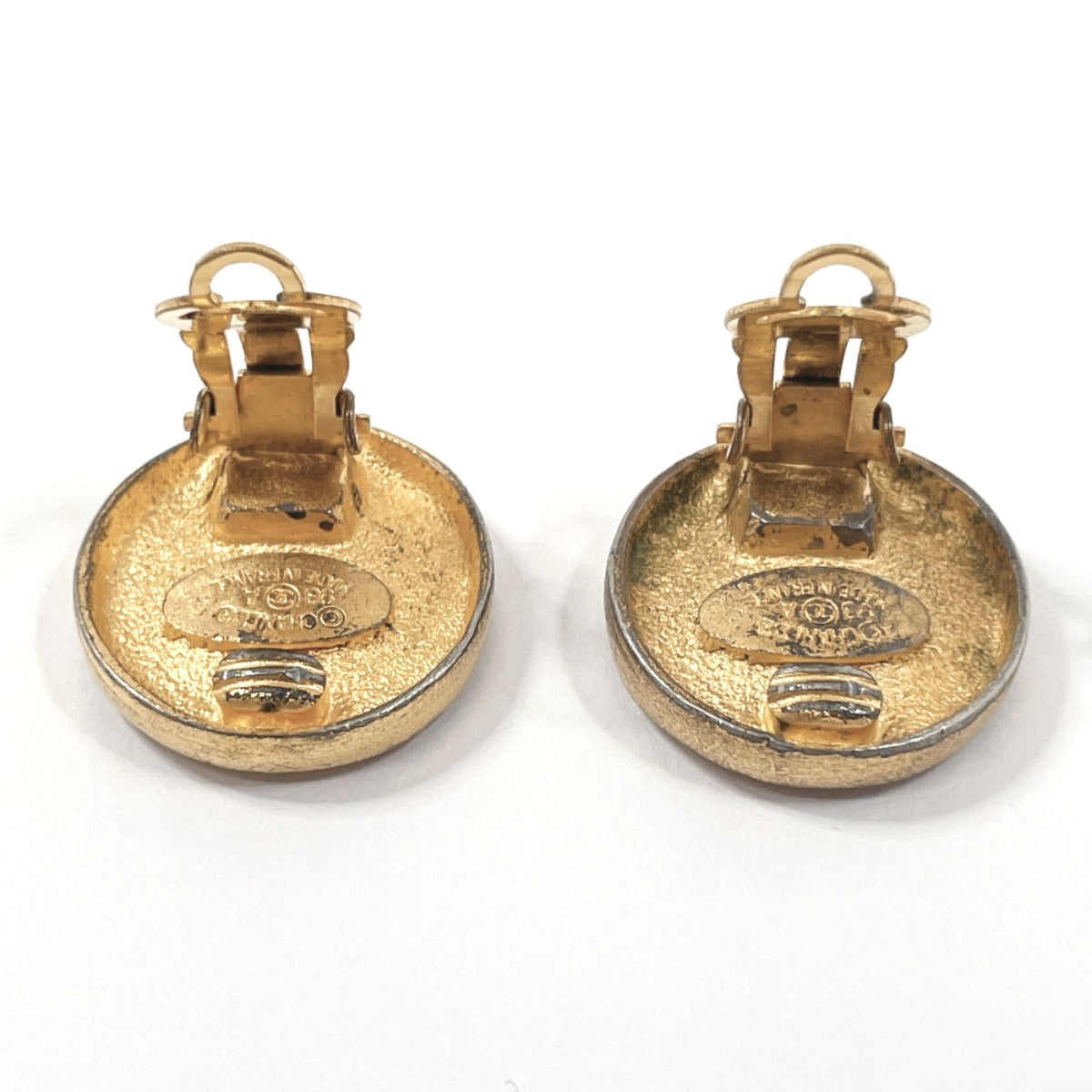 CHANEL Earring metal gold vintage COCO Mark Women Used