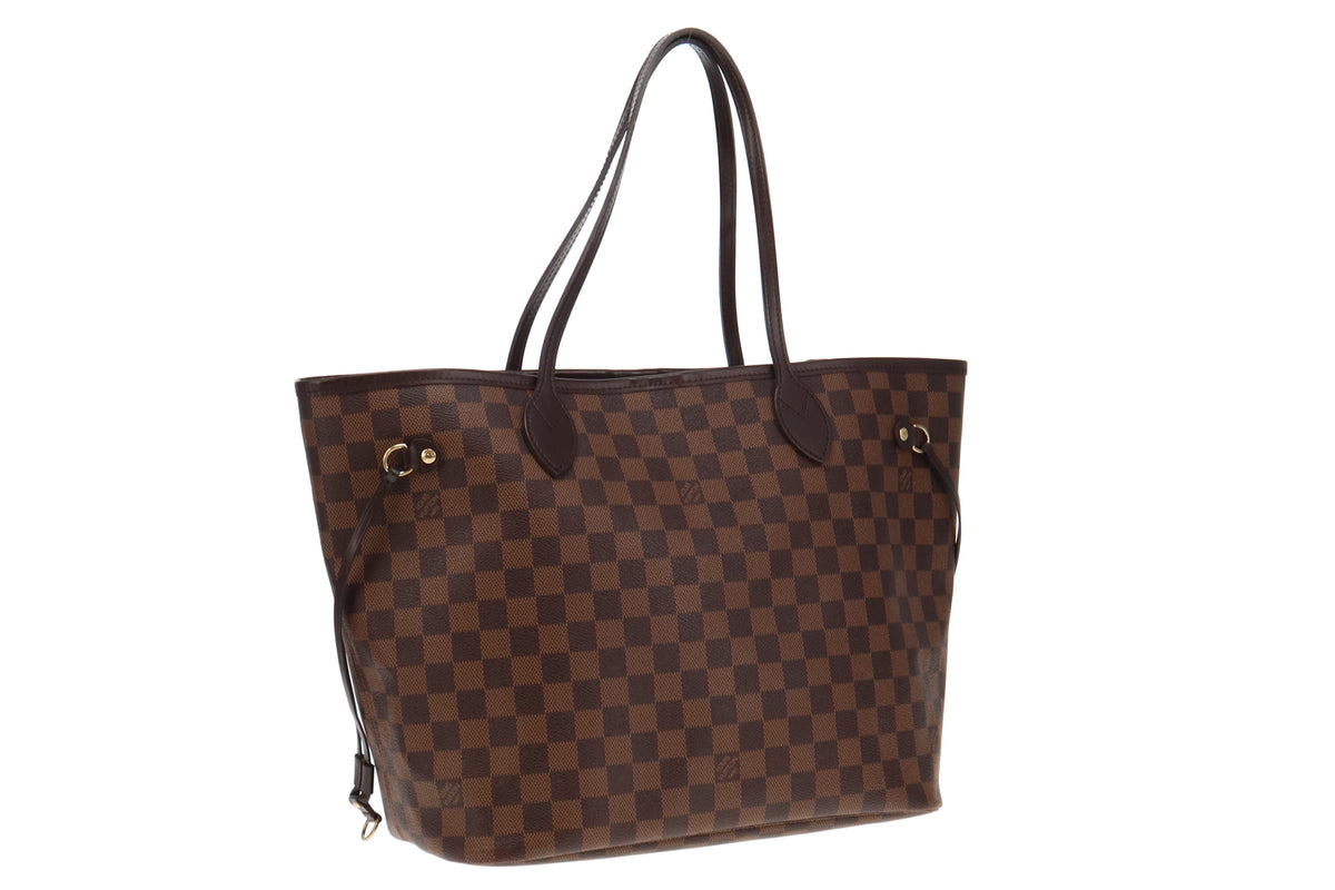 Louis Vuitton Neverfull MM Damier Ebene & Rose Ballerine AR5106 (no pochette)
