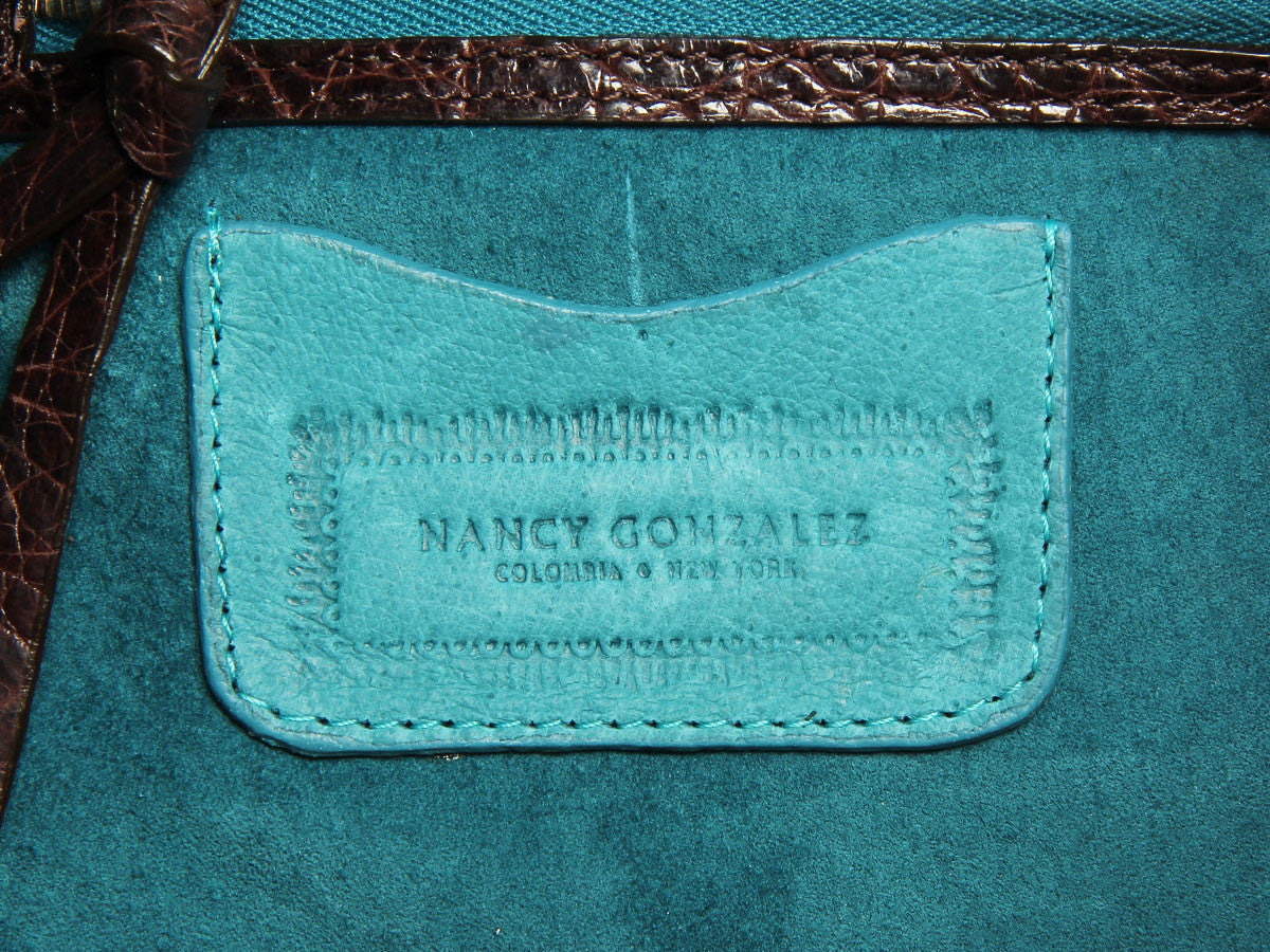 Nancy Gonzalez Medium Python Pinch Tote
