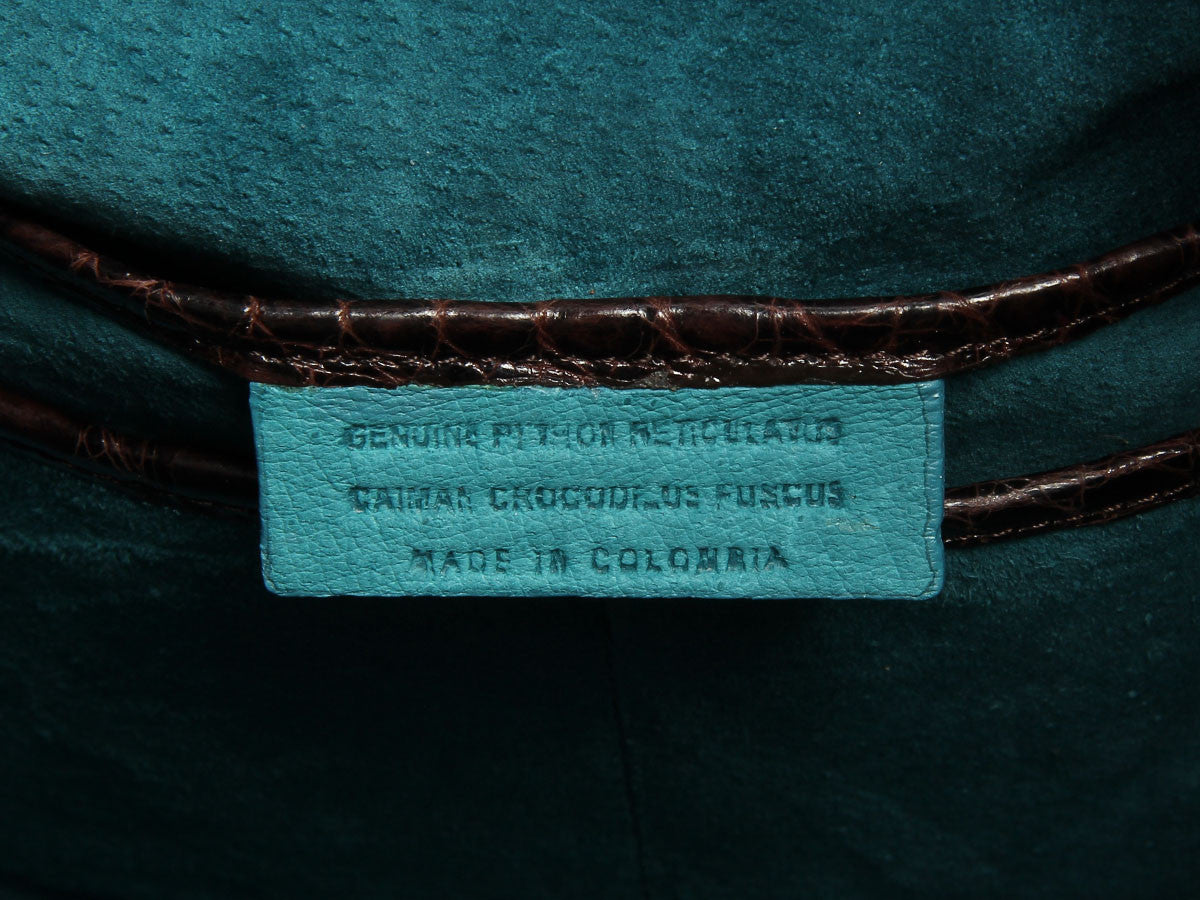 Nancy Gonzalez Medium Python Pinch Tote