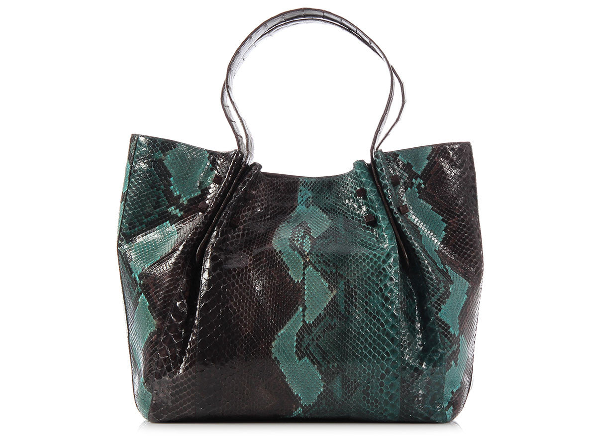 Nancy Gonzalez Medium Python Pinch Tote