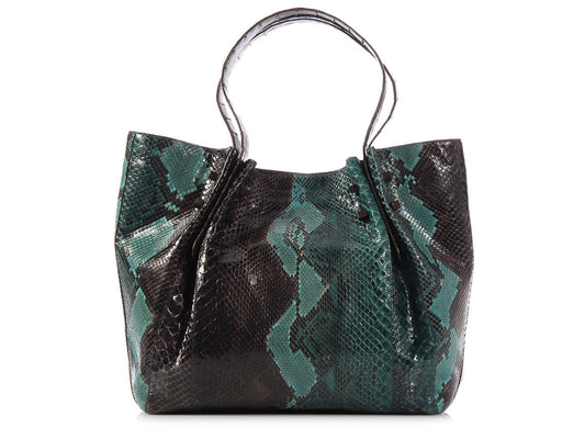 Nancy Gonzalez Medium Python Pinch Tote