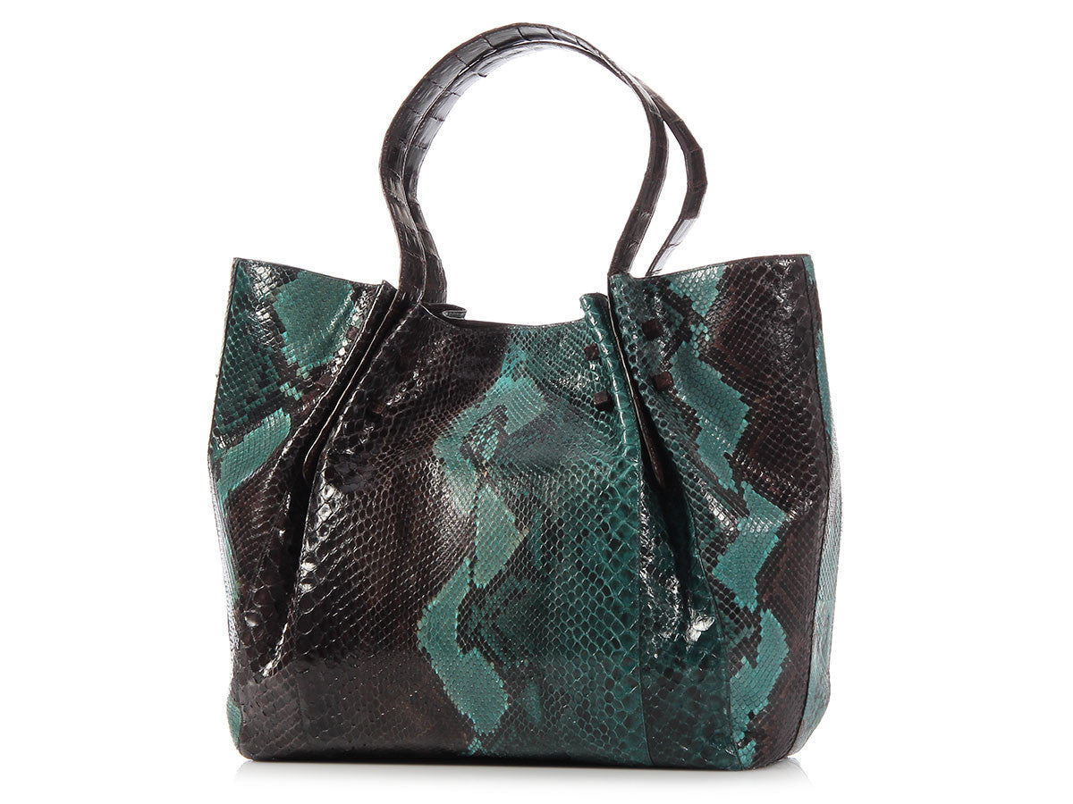 Nancy Gonzalez Medium Python Pinch Tote