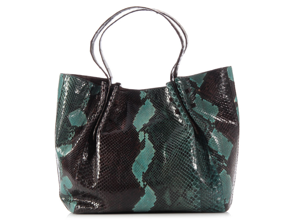 Nancy Gonzalez Medium Python Pinch Tote