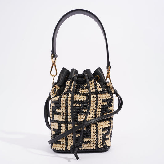 Fendi Mon Tresor Black / Beige Raffia