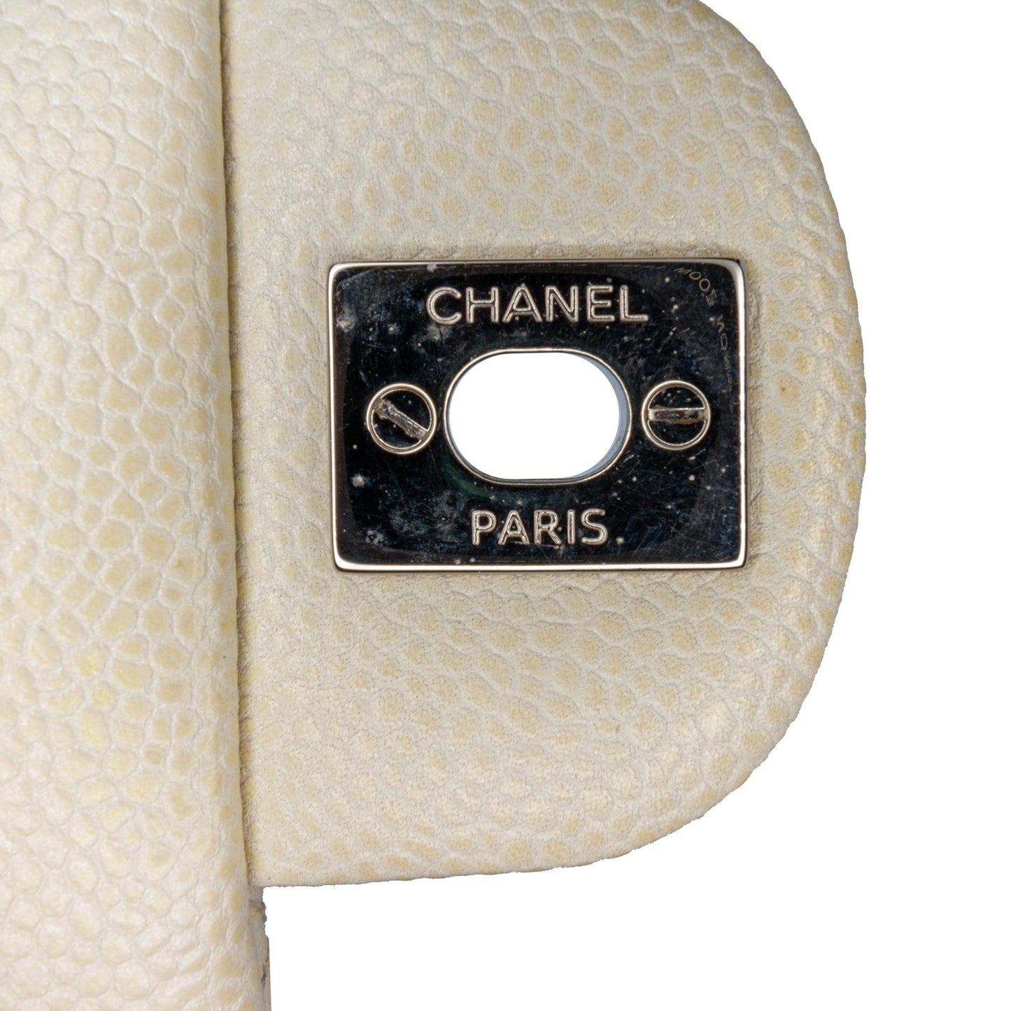 White Chanel Mini Rectangular Classic Caviar Single Flap Crossbody Bag