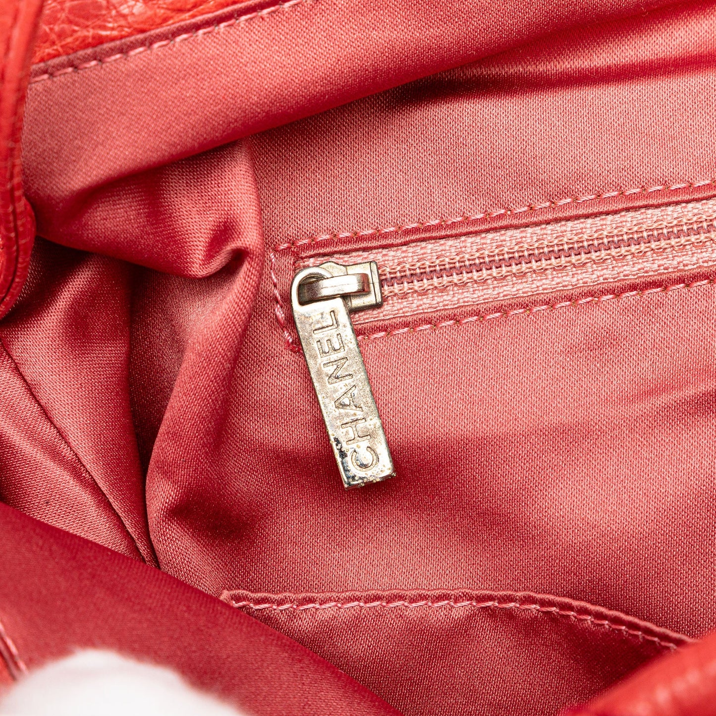 Red Chanel Large Quilted Aged Calfskin On The Road Flap Shoulder Bag