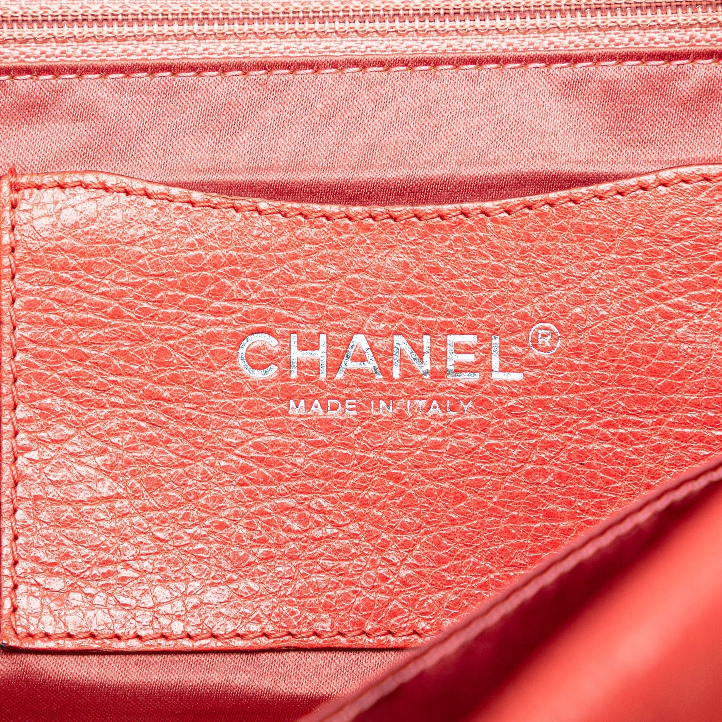 Red Chanel Large Quilted Aged Calfskin On The Road Flap Shoulder Bag