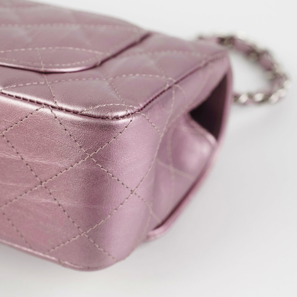 Chanel Mini Rectangular Iridescent Purple