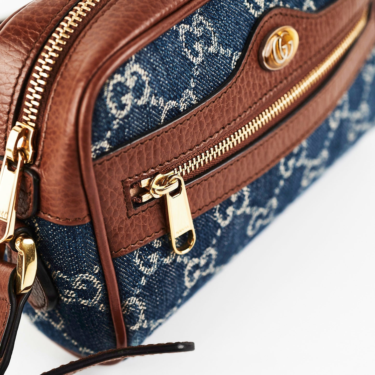 Gucci Ophidia Small Denim Crossbody Bag