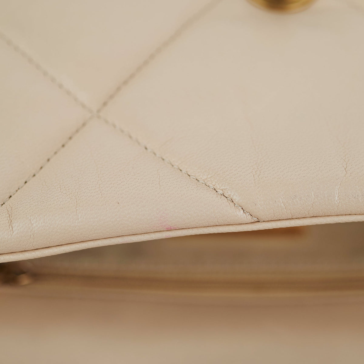 Chanel Small 19 Beige