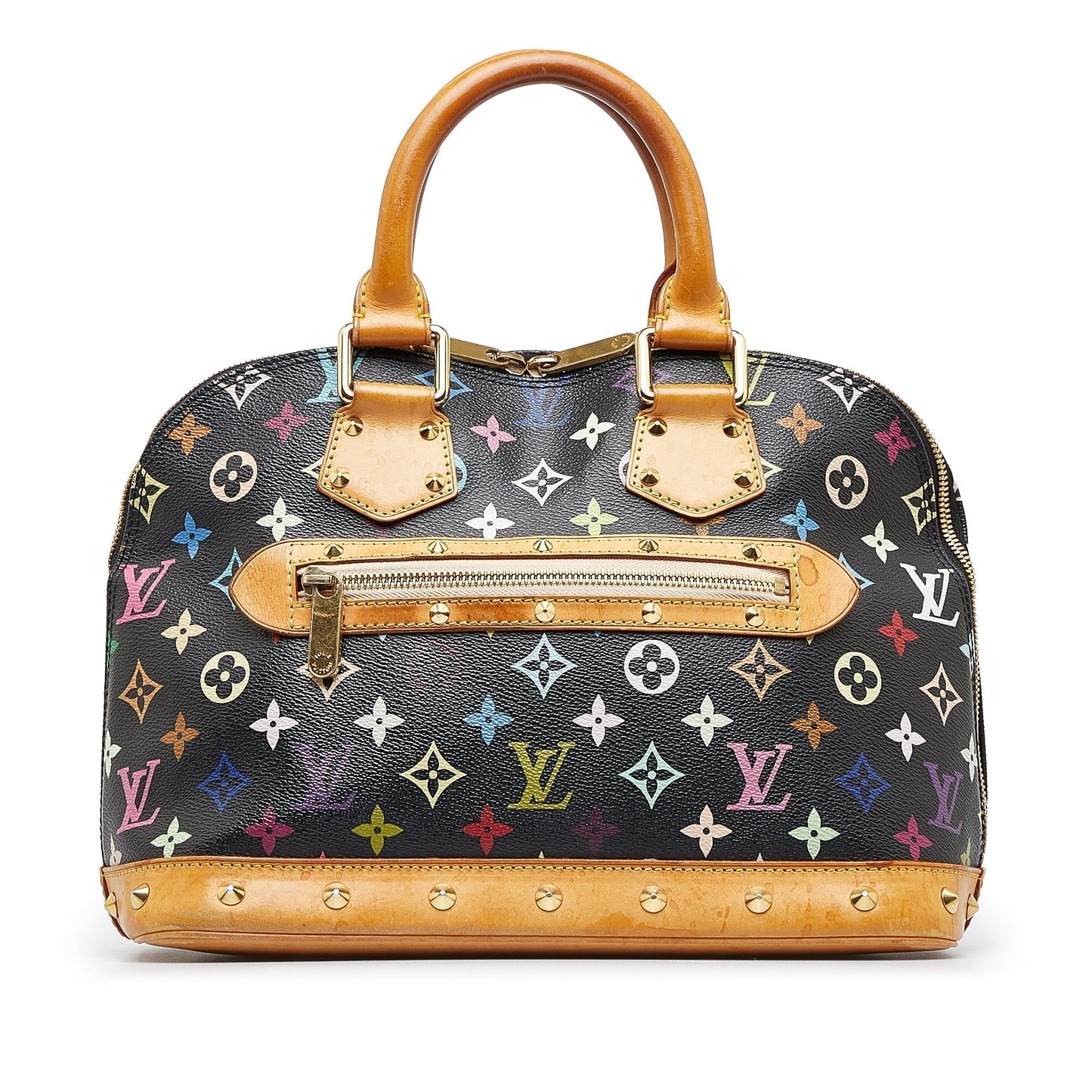 Black Louis Vuitton Monogram Multicolore Alma PM HandBag