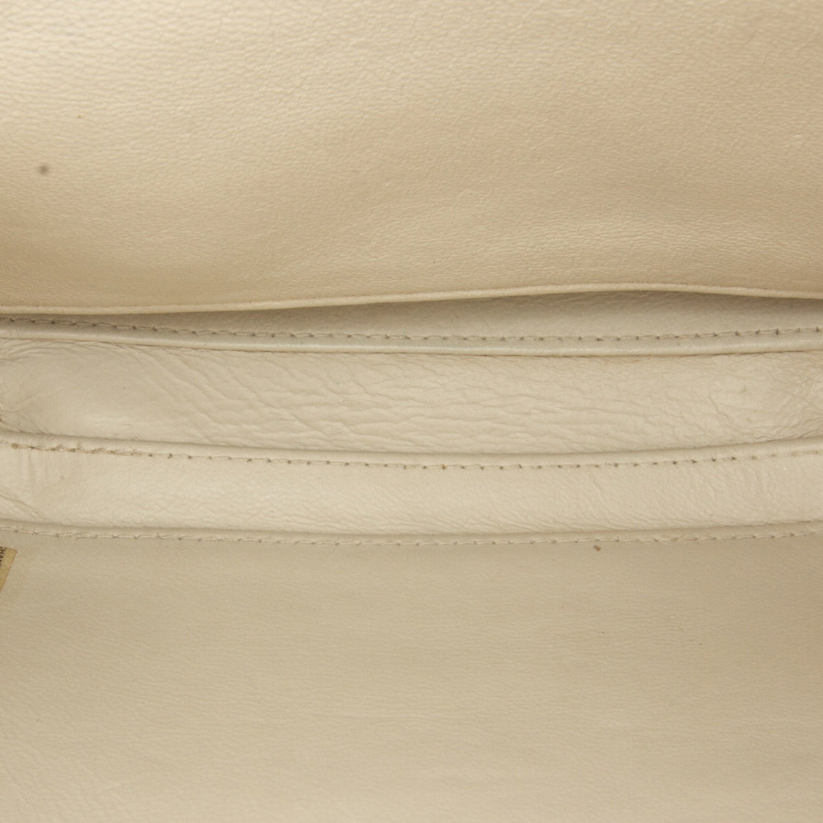 White Chanel Medium Caviar Filigree Vanity Case Satchel