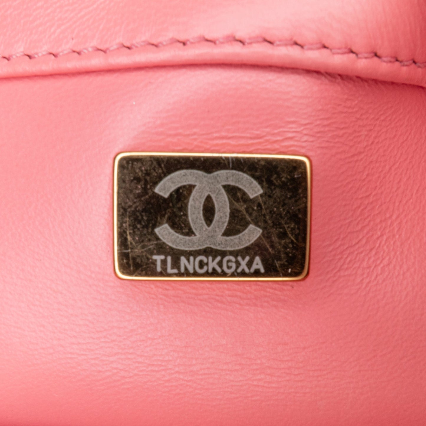Pink Chanel Mini Lambskin Pending CC Flap Crossbody Bag