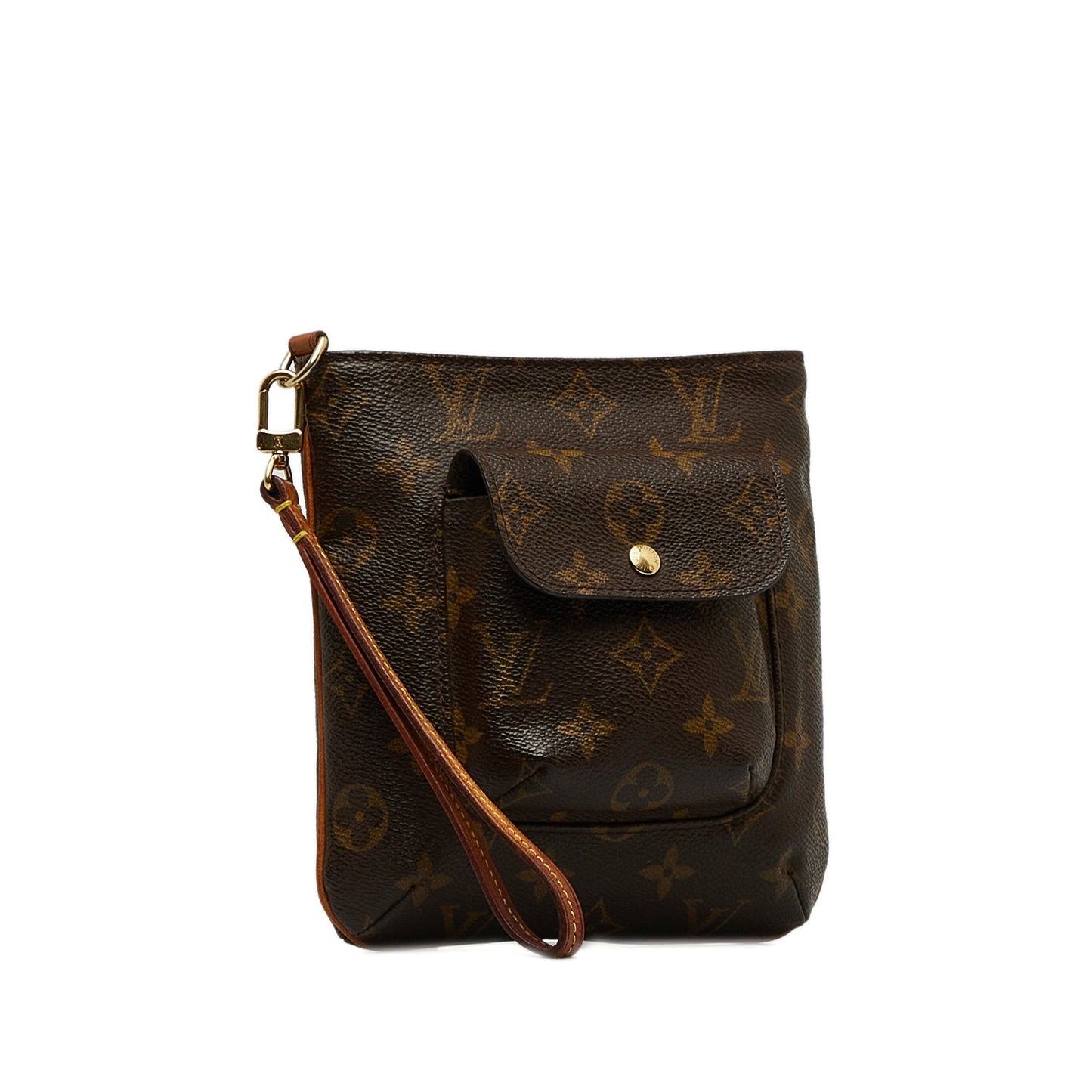 LOUIS VUITTON Monogram Partition Clutch Bag