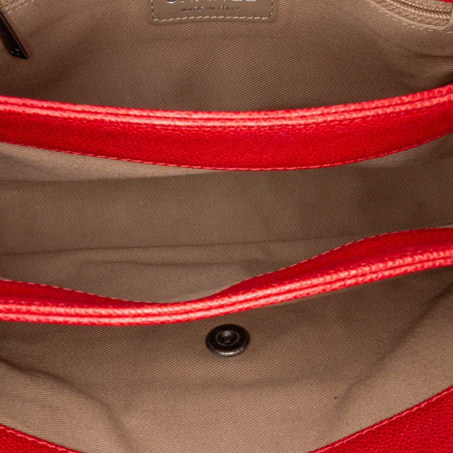 Red Chanel Medium Quilted Caviar Simply CC Flap Shoulder Bag