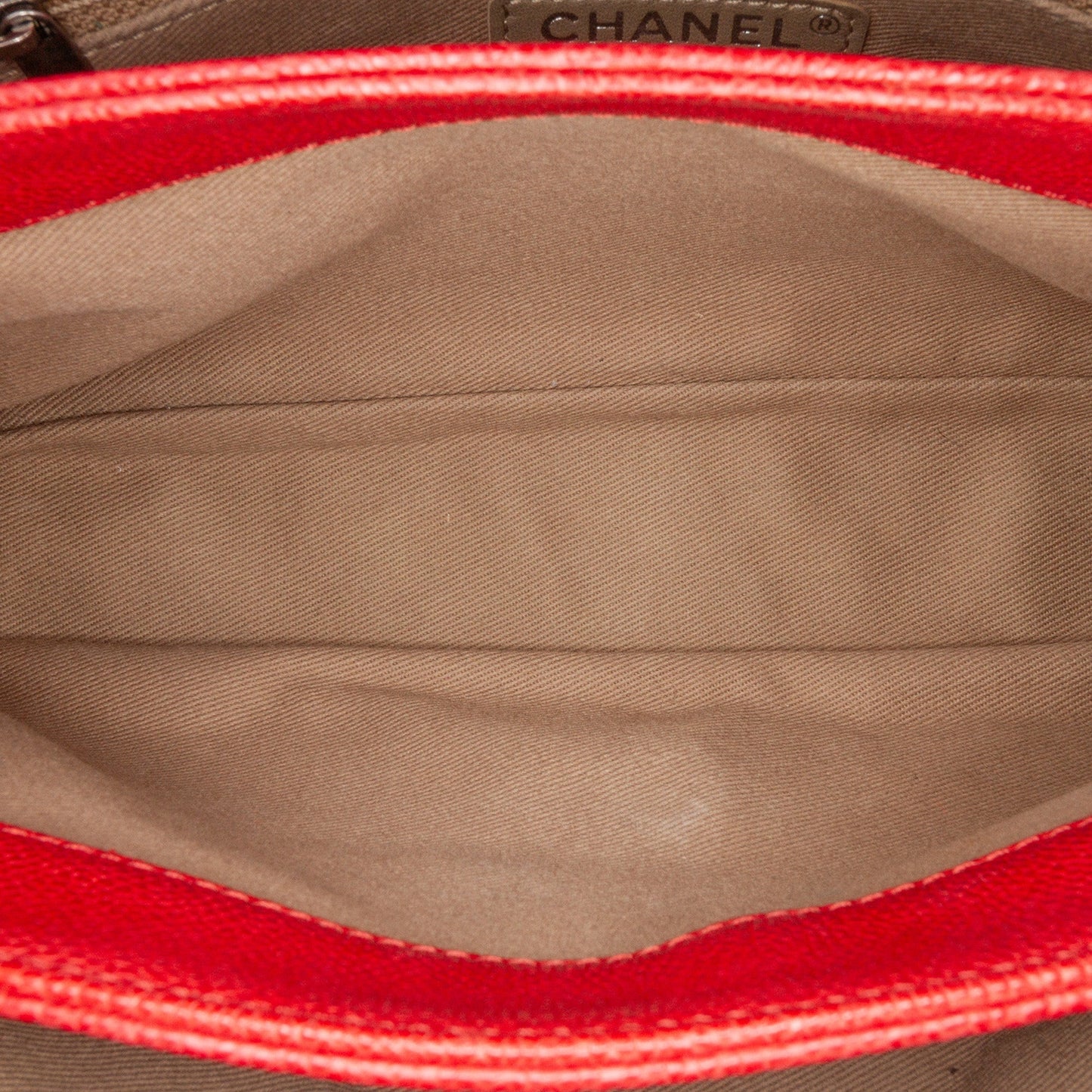 Red Chanel Medium Quilted Caviar Simply CC Flap Shoulder Bag