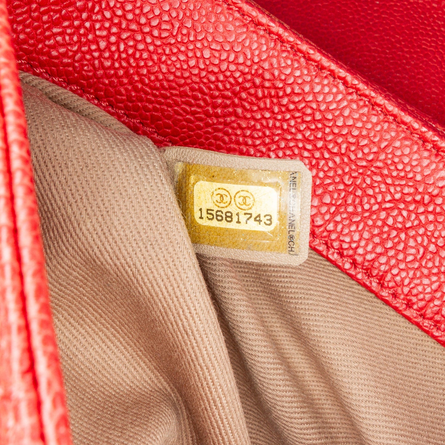 Red Chanel Medium Quilted Caviar Simply CC Flap Shoulder Bag