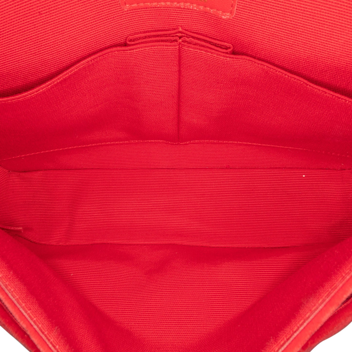 Red Chanel Medium Classic Velvet Double Flap Shoulder Bag