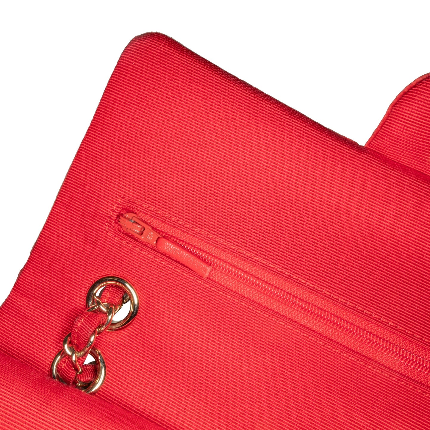 Red Chanel Medium Classic Velvet Double Flap Shoulder Bag