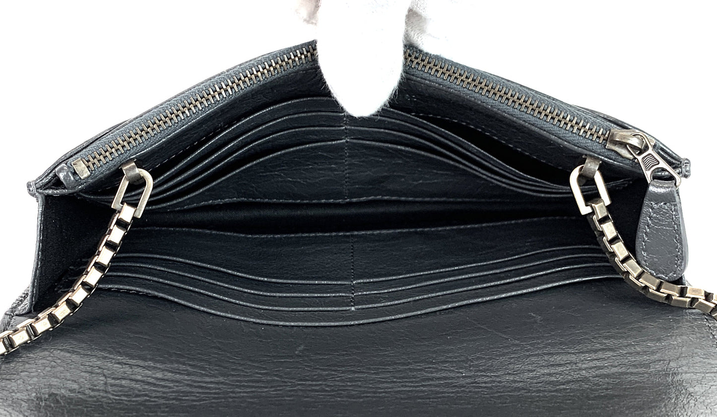 Giant Studs Wallet on Chain Leather Bag