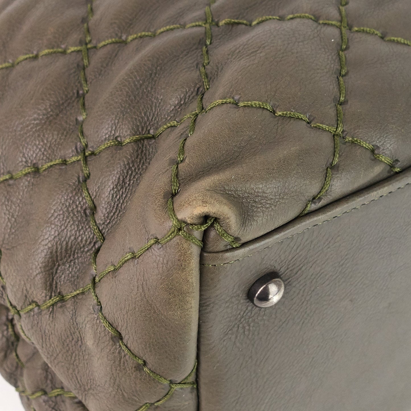 CHANEL Ultimate Stitch Calfskin Shopping Tote Bag