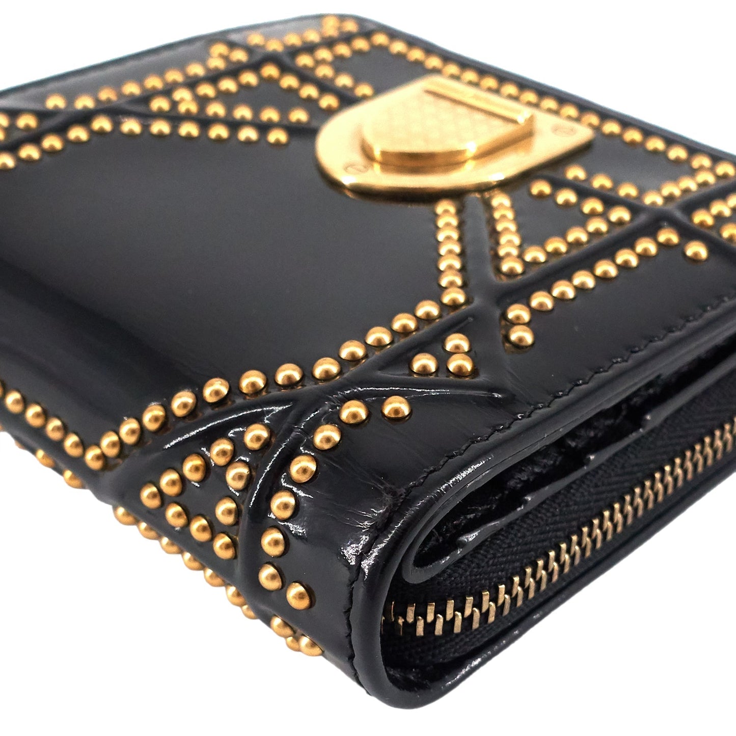 DIOR Diorama Patent Leather Wallet
