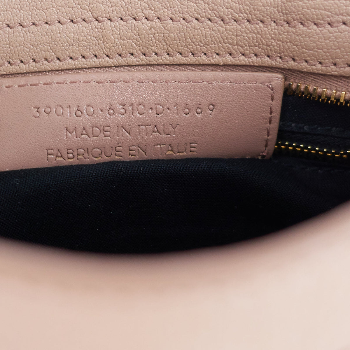 City Mini Metallic Edge Leather Bag
