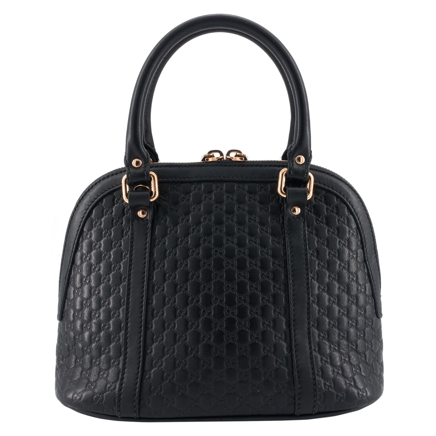 Dome Mini Microguccissima Leather Bag