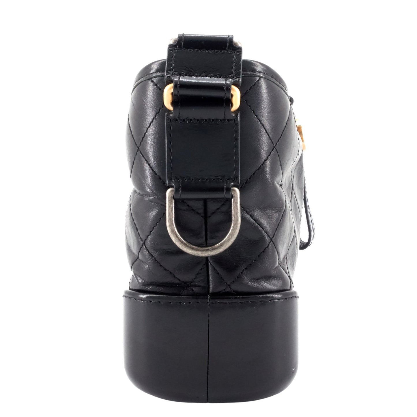 CHANEL Gabrielle Small Aged Leather Hobo Bag